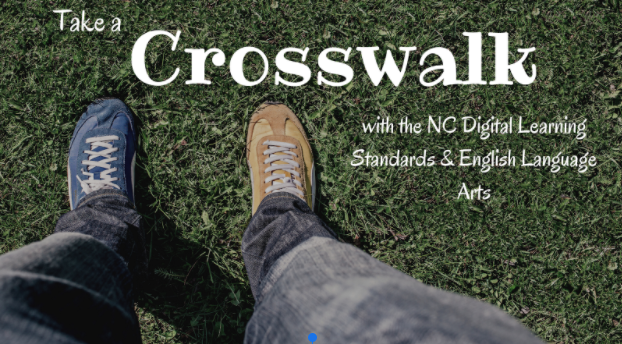 Take a Crosswalk header with view of shoes in grass