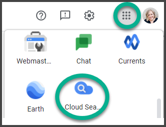 Cloud Search in Waffle Menu