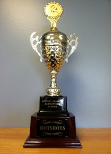 Hot Shot Trophy for the classroom with the most Boxtops gathered