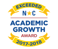 Award for exceeding academic growth in NC for 2017-18