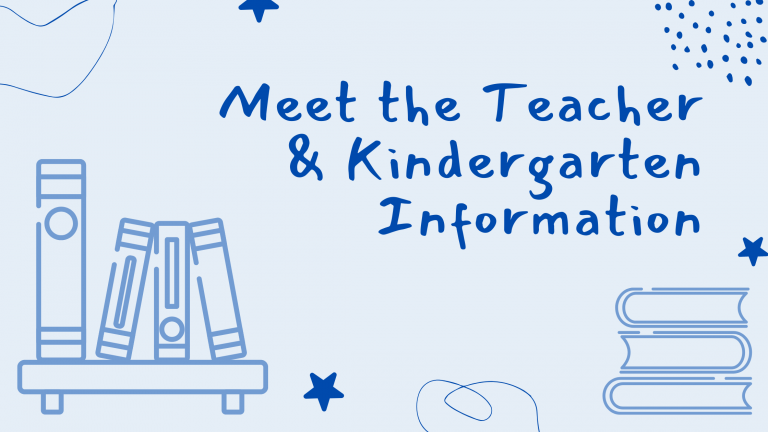 Meet the Teacher and Kindergarten Information Banner