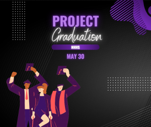 image of people graduating with text project graduation May 30