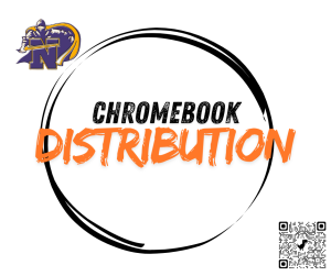 image of the knights logo with text Chromebook distribution