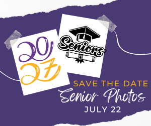 image with test 2027 seniors save the date senior photos July 22nd