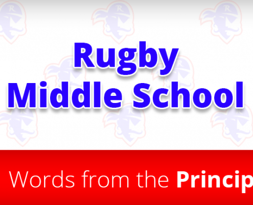 Rugby words from the principal