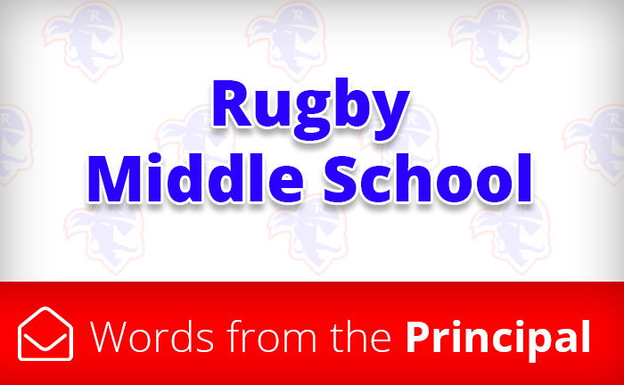 Rugby words from the principal