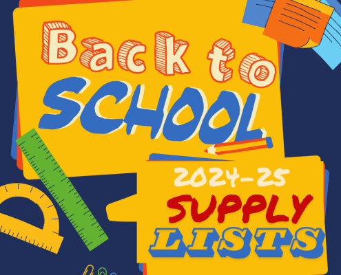 Back to school 2025-2026 supply lists