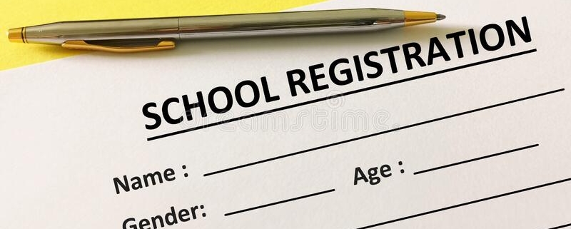 Pen and School Registration Paper