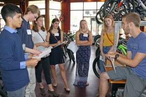 Students at Sycamore Cycles