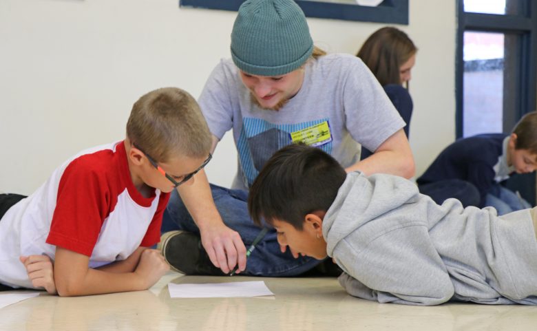 North student mentors younger students