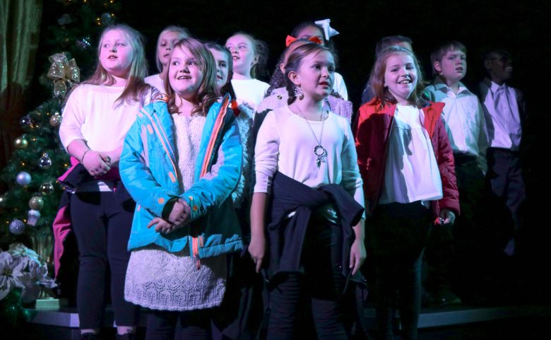 Hillandale students singing at Flat Rock Playhouse.