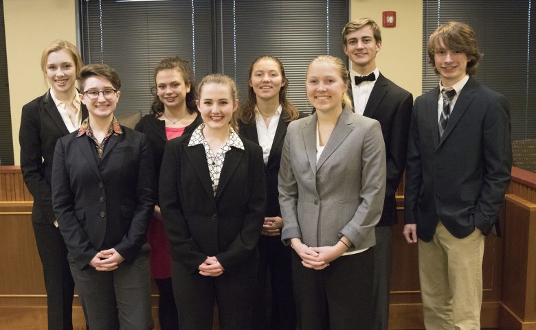 Hendersonville High's mock trial team