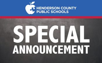 "special announcement" graphic