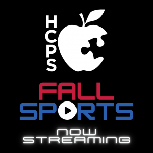 HCPS logo with "Fall Sports Now Streaming" text