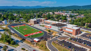 Aerial view of HHS