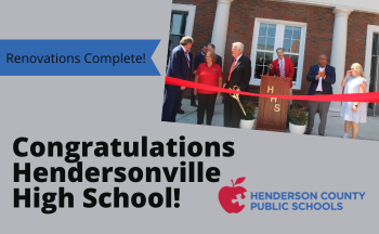 Congratulations Hendersonville High School ribbon cutting