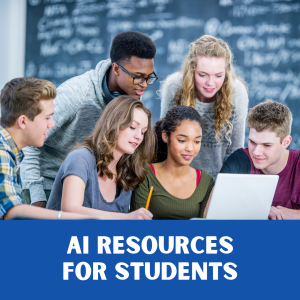 AI resources for students small label